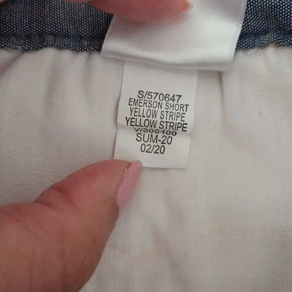 Banana Republic Emerson Shorts Regular Fit Flat Front Cotton Chino Preppy Sz:33 - Picture 5 of 7